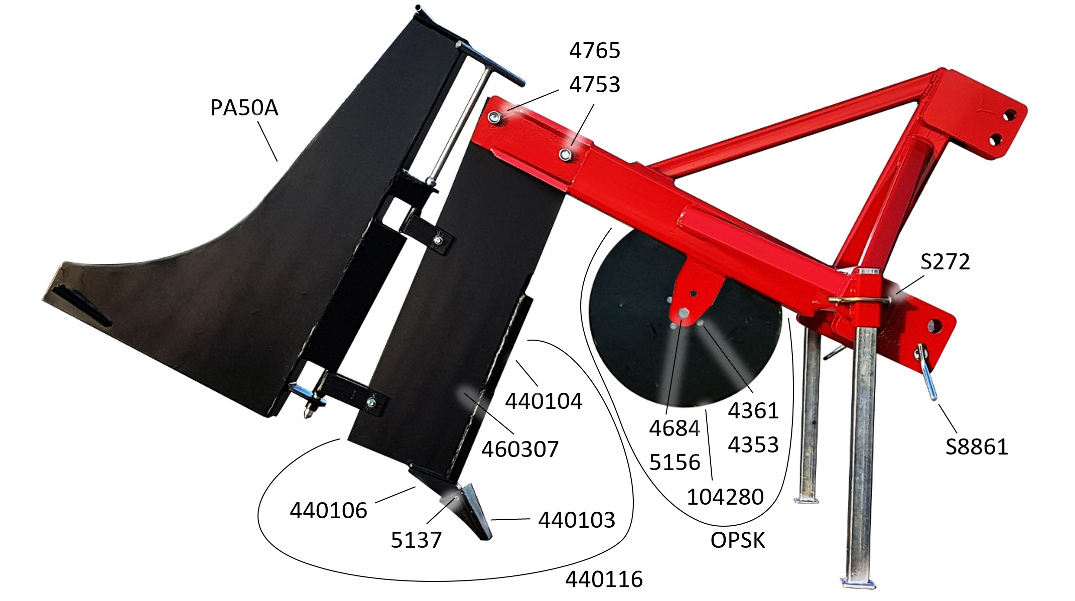 Single Leg Ripper Spare Parts
